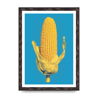 Rhythmic Pattern Corn Risograph