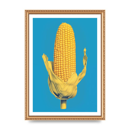 Rhythmic Pattern Corn Risograph