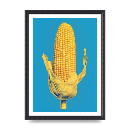Rhythmic Pattern Corn Risograph