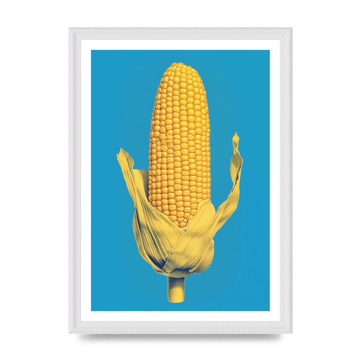 Rhythmic Pattern Corn Risograph