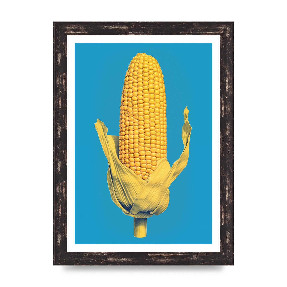 Rhythmic Pattern Corn Risograph