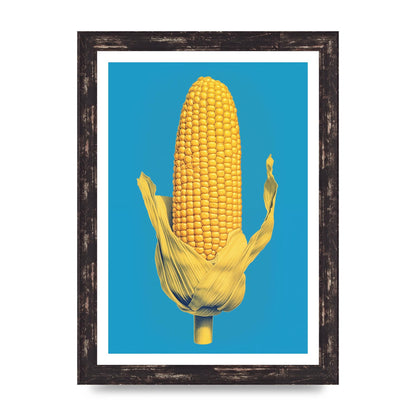 Rhythmic Pattern Corn Risograph