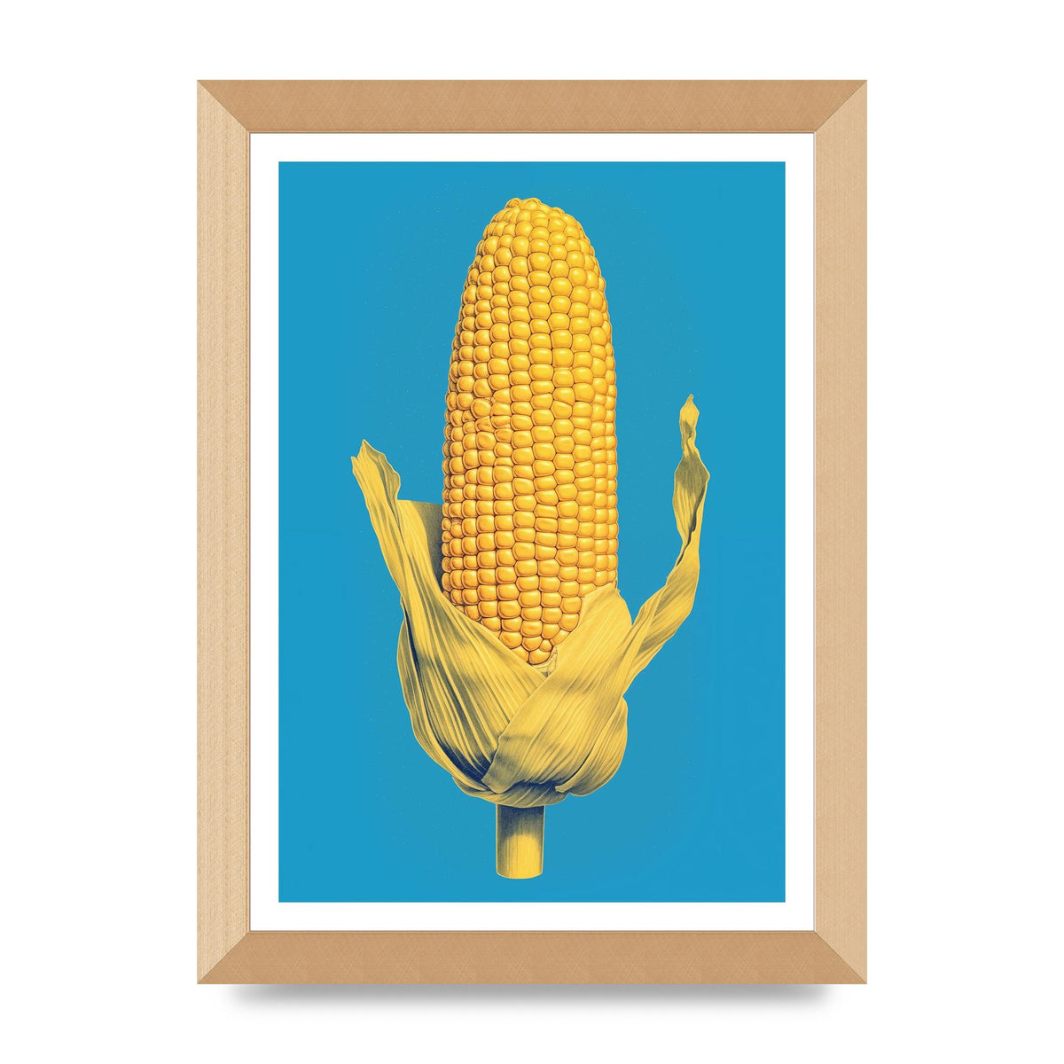 Rhythmic Pattern Corn Risograph