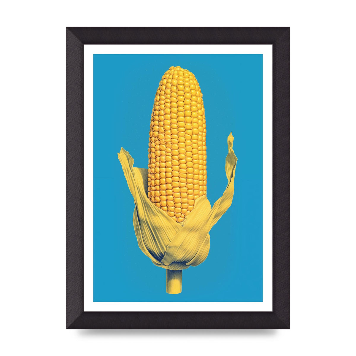 Rhythmic Pattern Corn Risograph