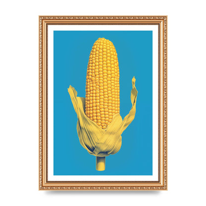 Rhythmic Pattern Corn Risograph