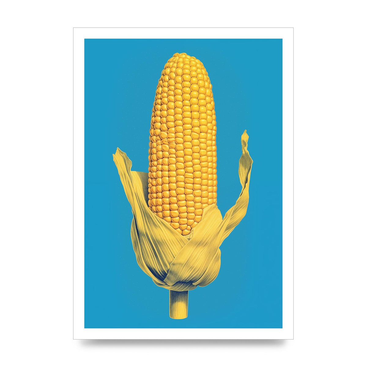 Rhythmic Pattern Corn Risograph