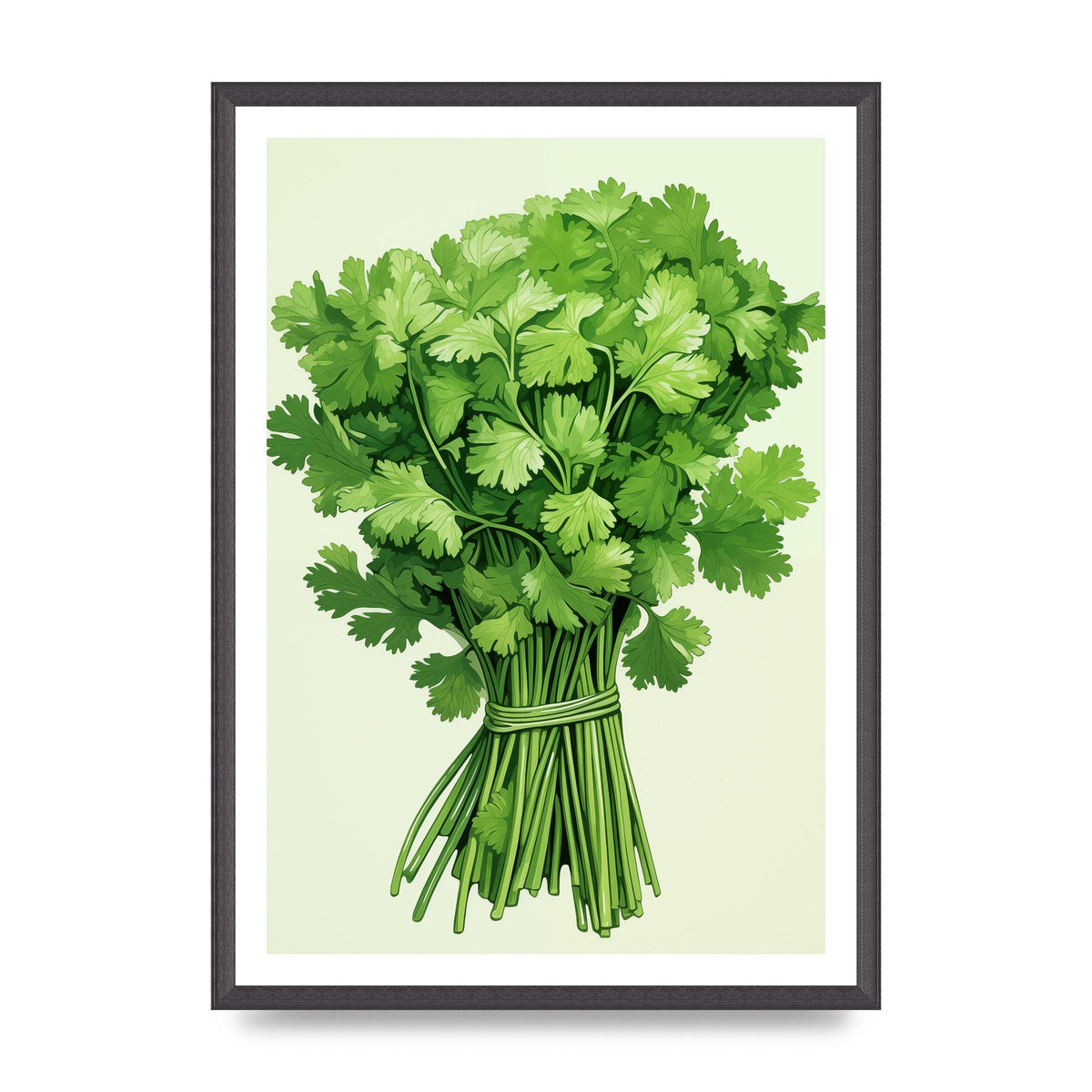 Cilantros Delicate Stems Graphic Riso
