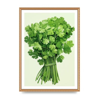 Cilantros Delicate Stems Graphic Riso