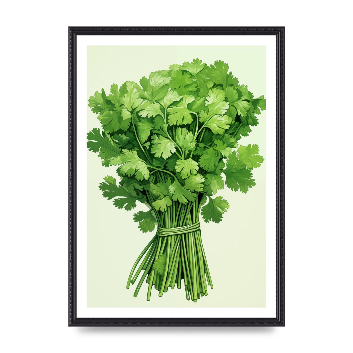 Cilantros Delicate Stems Graphic Riso