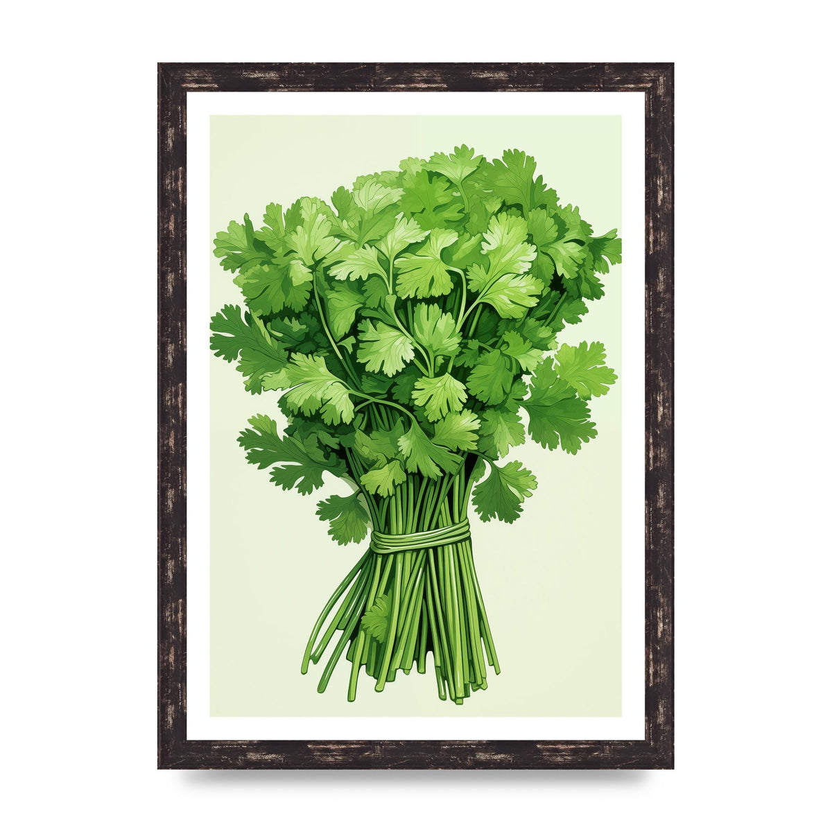 Cilantros Delicate Stems Graphic Riso