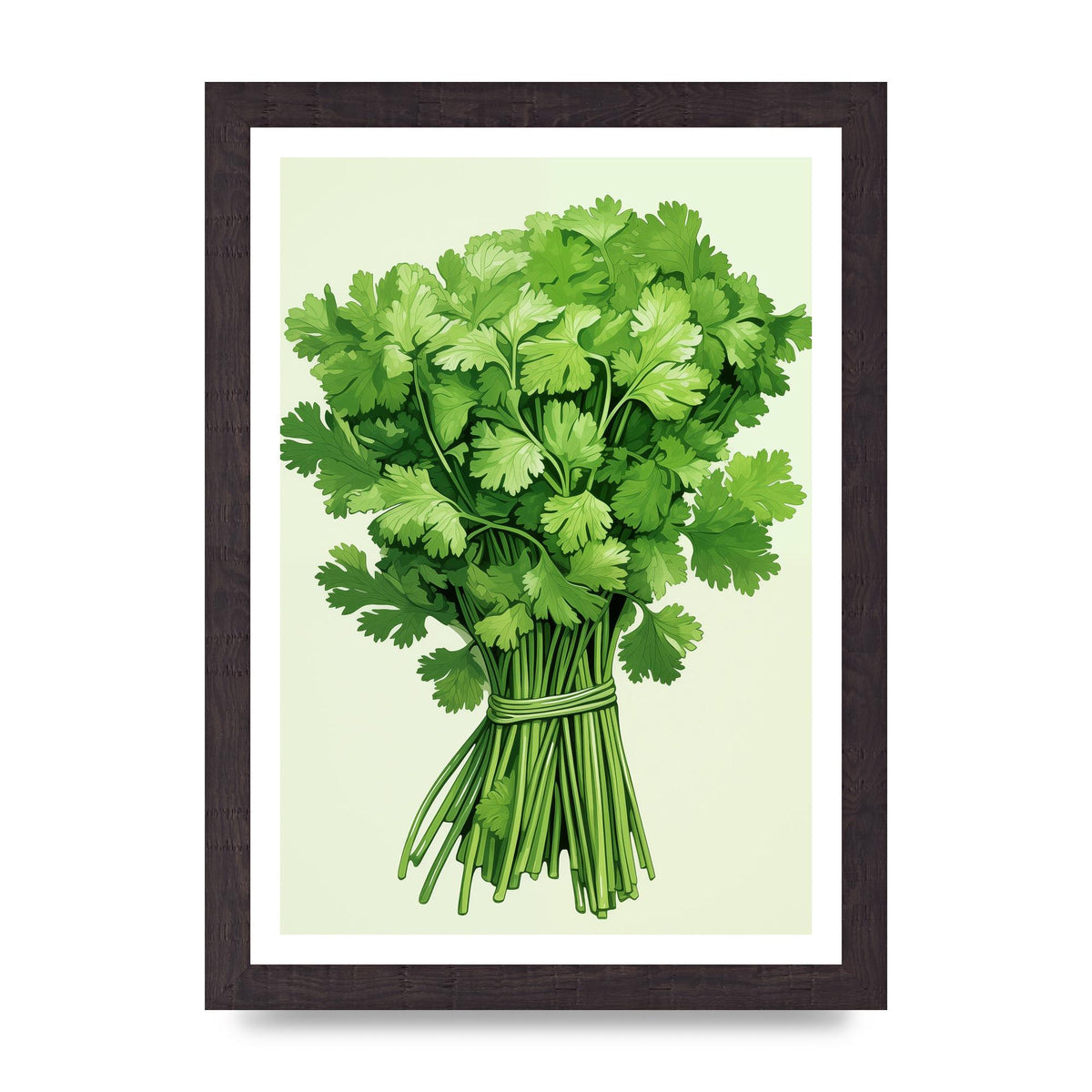 Cilantros Delicate Stems Graphic Riso