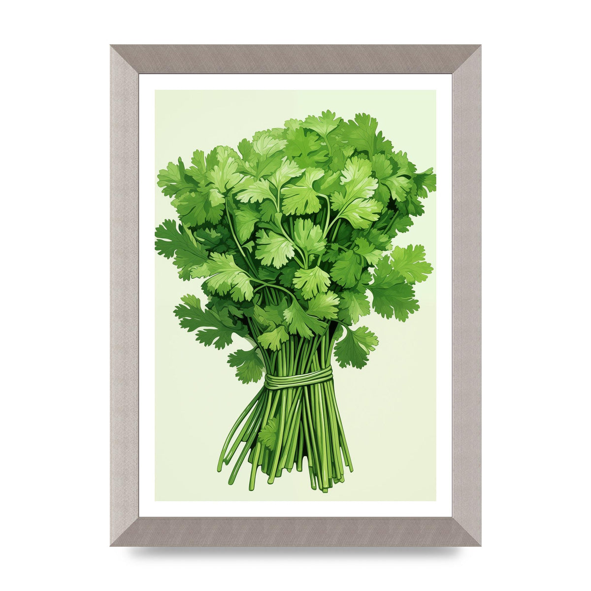 Cilantros Delicate Stems Graphic Riso