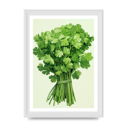 Cilantros Delicate Stems Graphic Riso