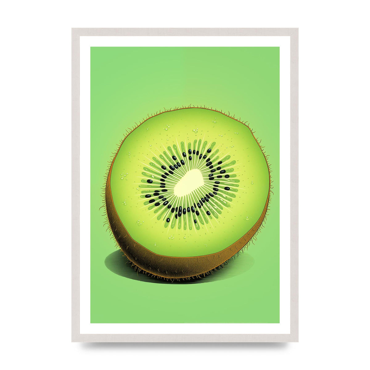 Contrasting Kiwi Artwork Risograph