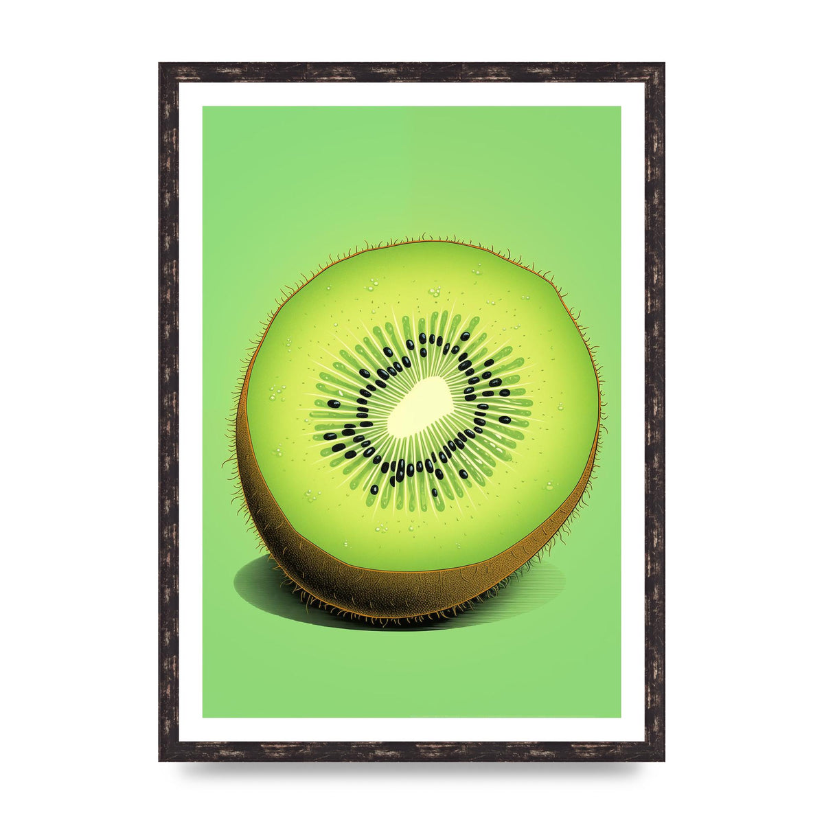 Contrasting Kiwi Artwork Risograph