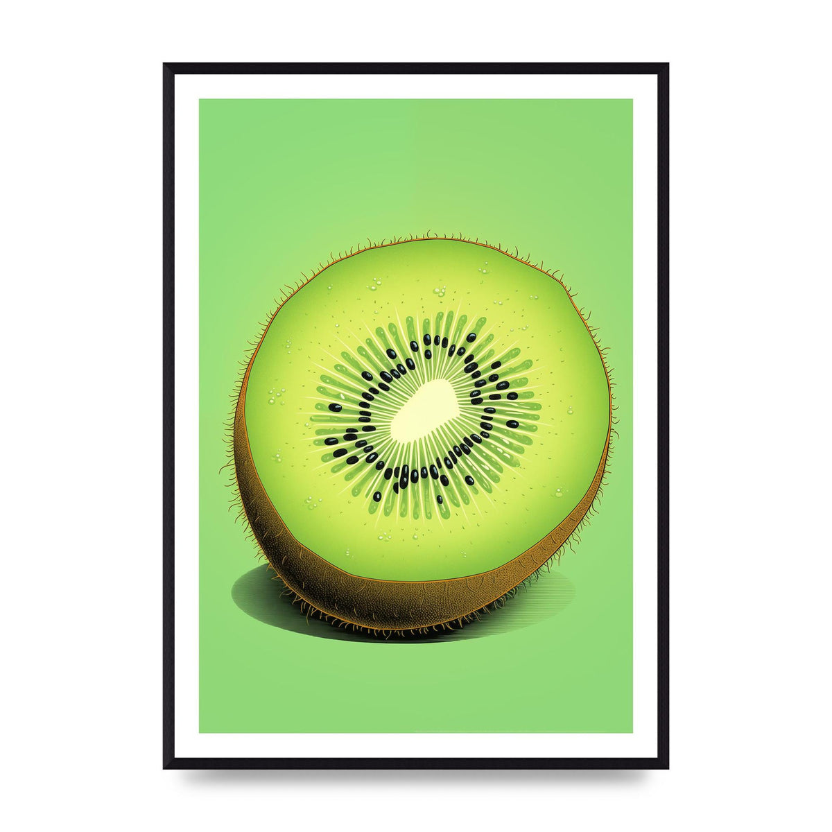 Contrasting Kiwi Artwork Risograph