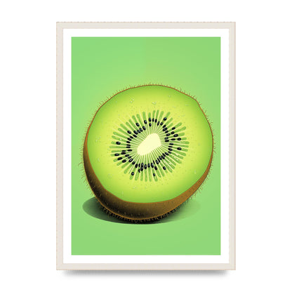 Contrasting Kiwi Artwork Risograph