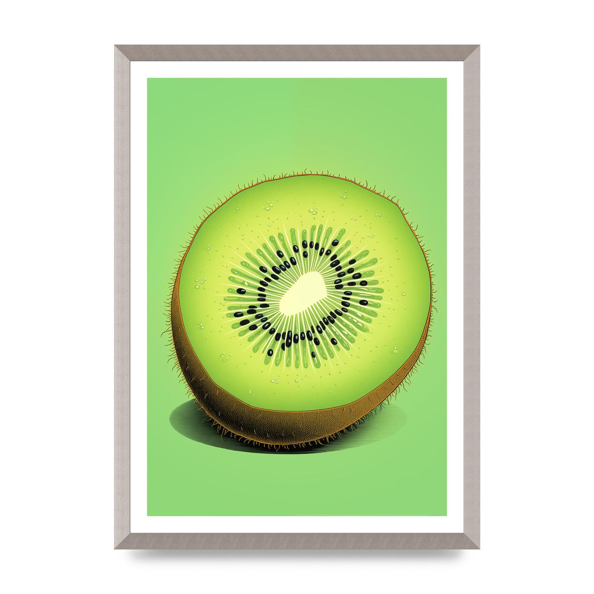 Contrasting Kiwi Artwork Risograph