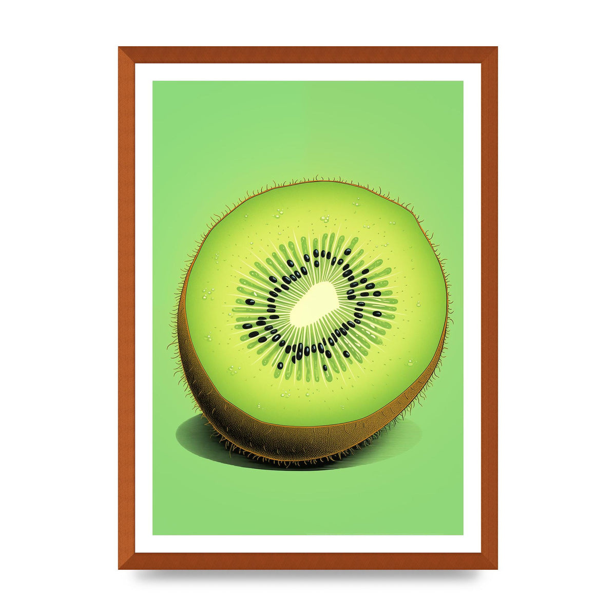 Contrasting Kiwi Artwork Risograph