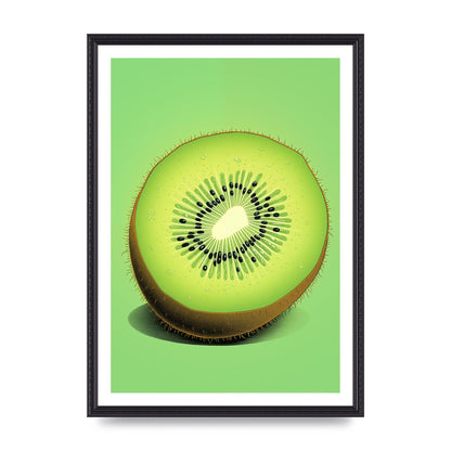 Contrasting Kiwi Artwork Risograph
