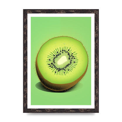 Contrasting Kiwi Artwork Risograph
