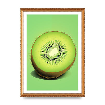 Contrasting Kiwi Artwork Risograph