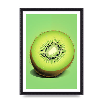 Contrasting Kiwi Artwork Risograph
