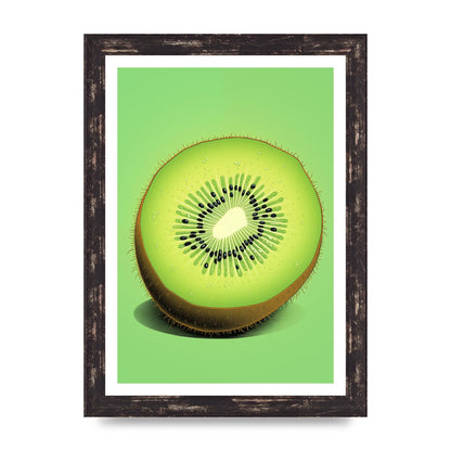 Contrasting Kiwi Artwork Risograph