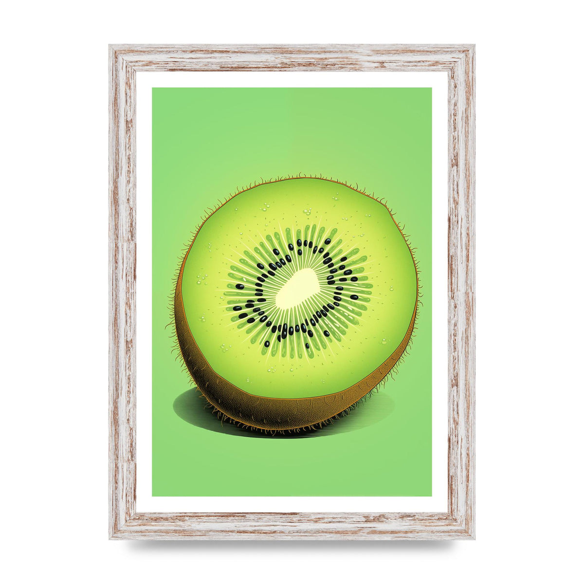 Contrasting Kiwi Artwork Risograph