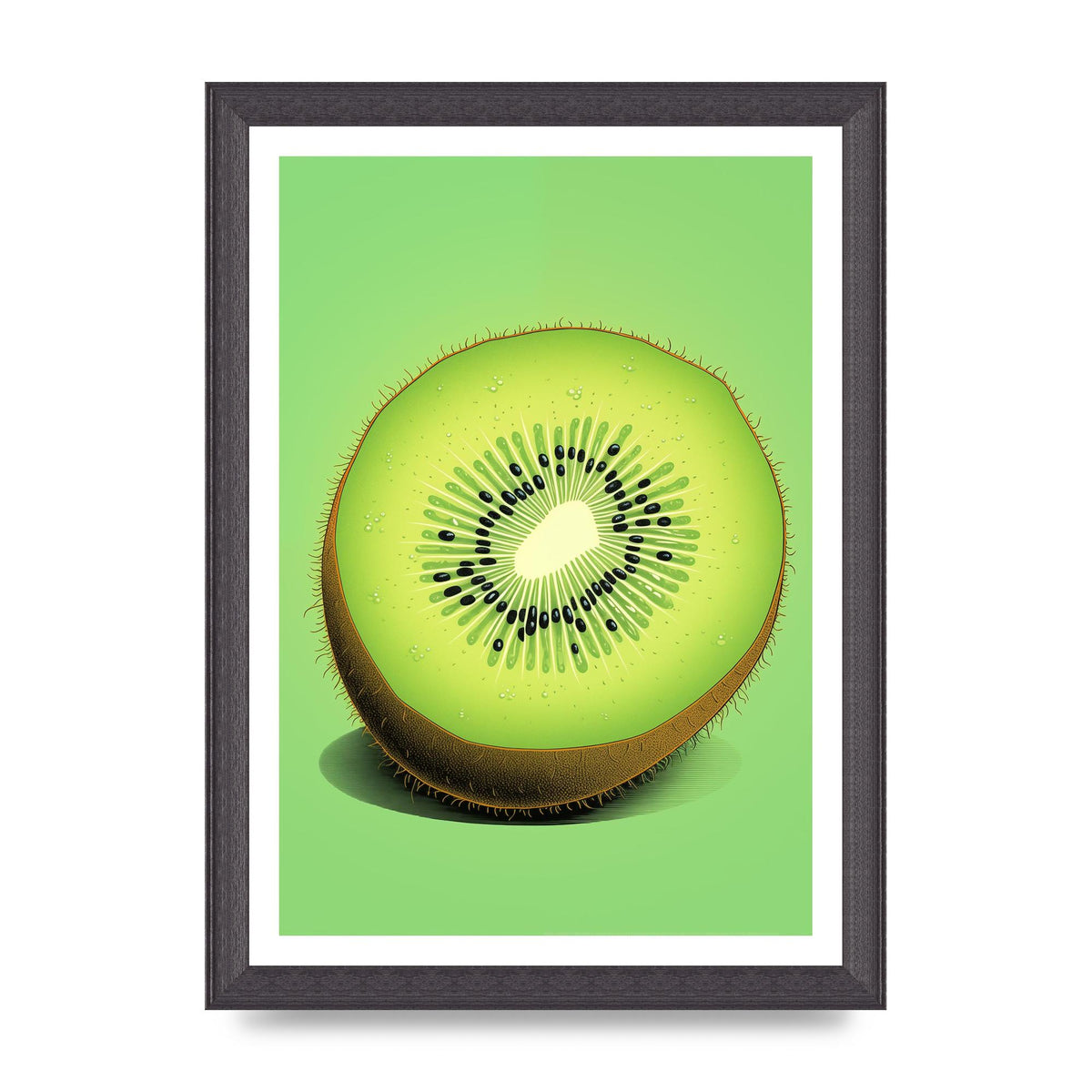 Contrasting Kiwi Artwork Risograph