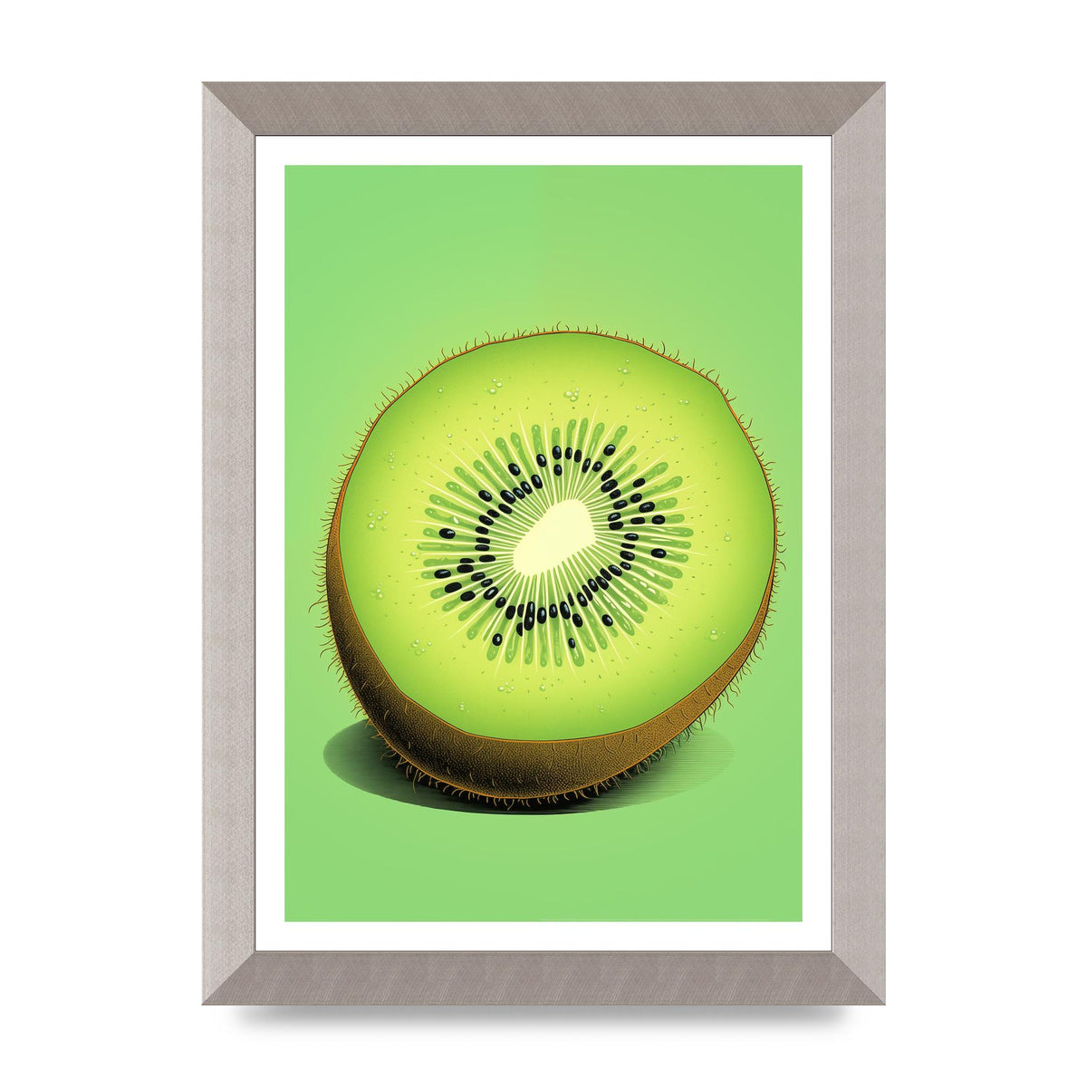 Contrasting Kiwi Artwork Risograph