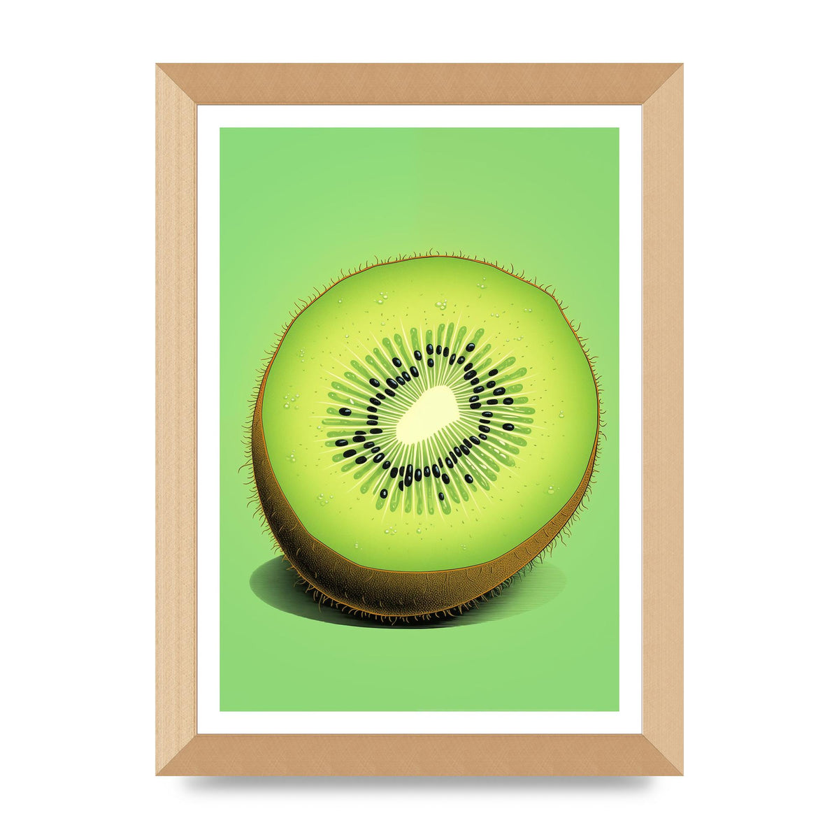 Contrasting Kiwi Artwork Risograph