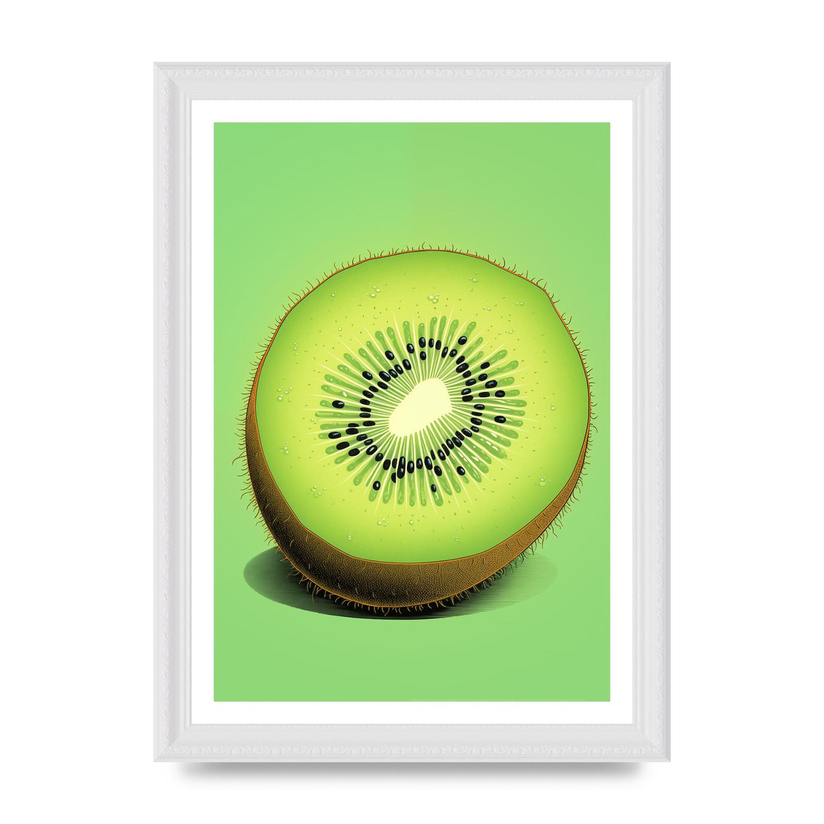 Contrasting Kiwi Artwork Risograph