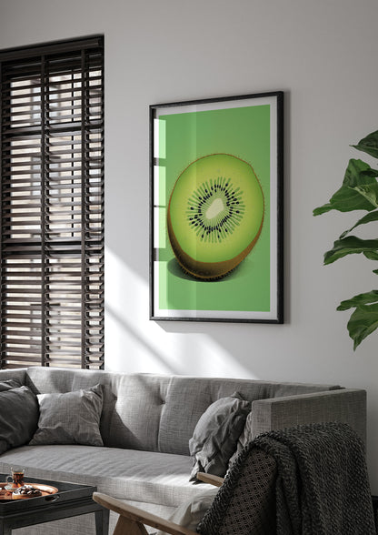 Contrasting Kiwi Artwork Risograph