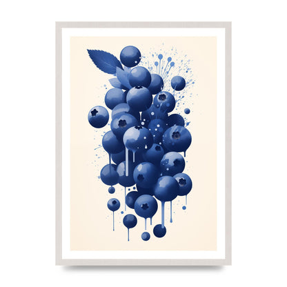 Blueberries Cluster Simplified Riso