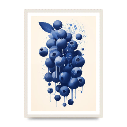 Blueberries Cluster Simplified Riso