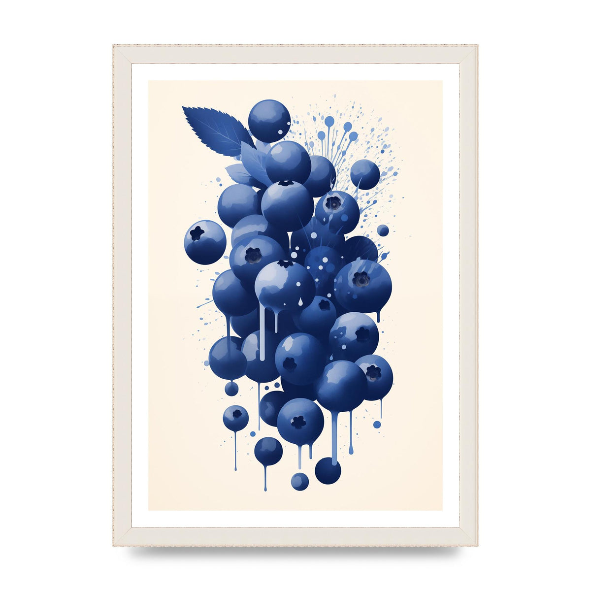 Blueberries Cluster Simplified Riso