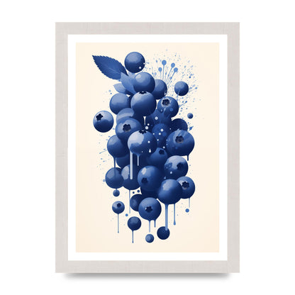 Blueberries Cluster Simplified Riso