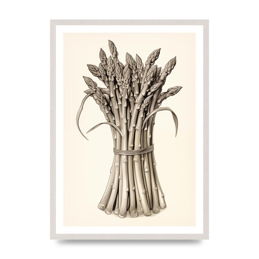Asparagus Elegance Monochrome Riso