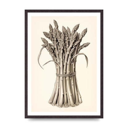 Asparagus Elegance Monochrome Riso