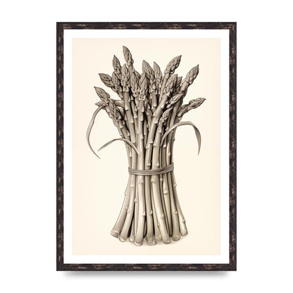 Asparagus Elegance Monochrome Riso