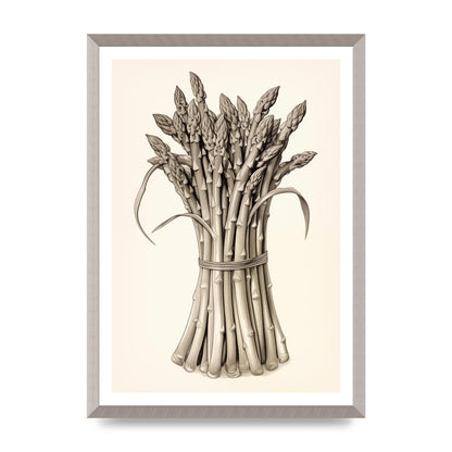 Asparagus Elegance Monochrome Riso