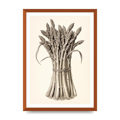 Asparagus Elegance Monochrome Riso