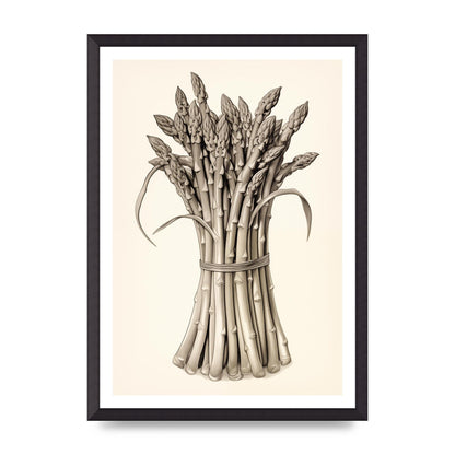 Asparagus Elegance Monochrome Riso