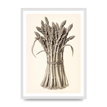 Asparagus Elegance Monochrome Riso