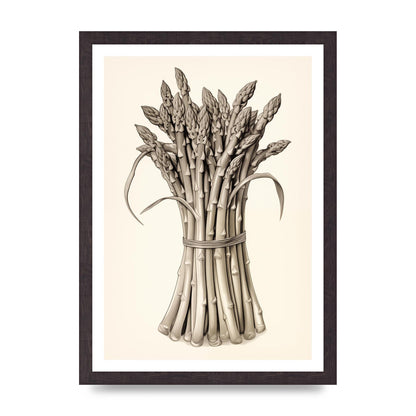 Asparagus Elegance Monochrome Riso
