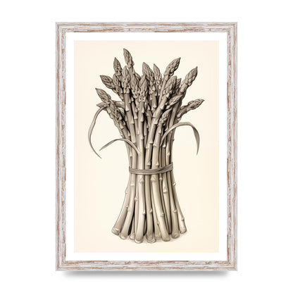 Asparagus Elegance Monochrome Riso