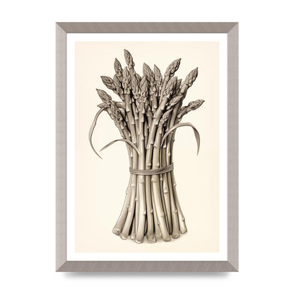 Asparagus Elegance Monochrome Riso