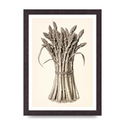 Asparagus Elegance Monochrome Riso