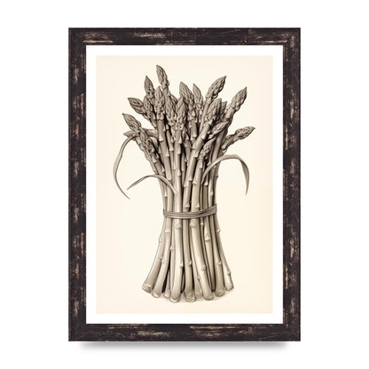 Asparagus Elegance Monochrome Riso